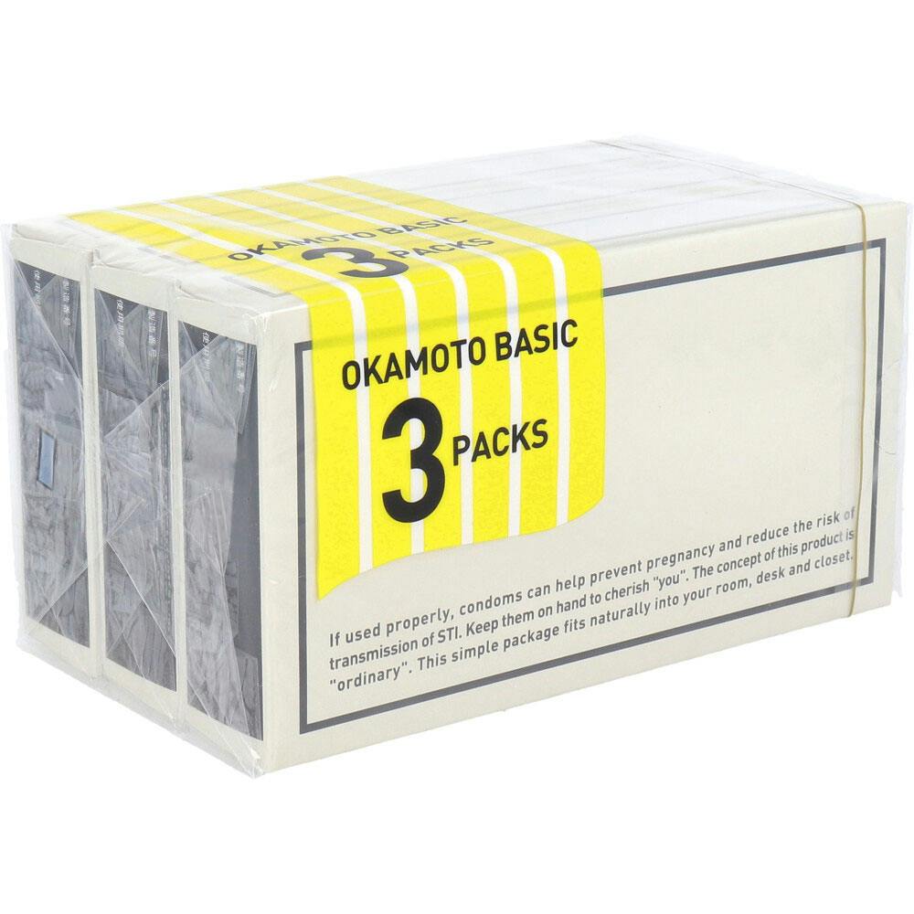 オカモト OKAMOTO BASIC コンドーム 12個入×3個パック ×1点【送料込み】 ＃4547691807342
