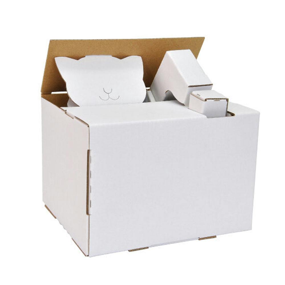 hacomo ウゴックシリーズ 猫の貯金箱 動くダンボール工作キット ×1点