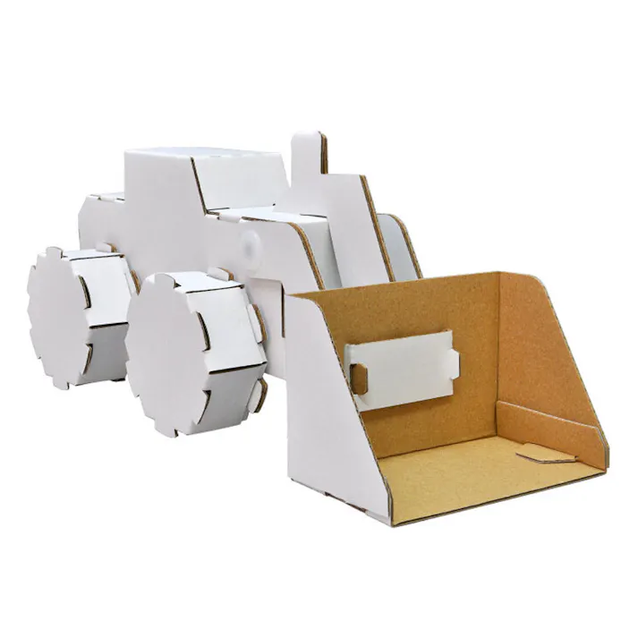 hacomo ウゴックシリーズ ホイールローダー 動くダンボール工作キット ×1点【送料込み】 #4562201016731