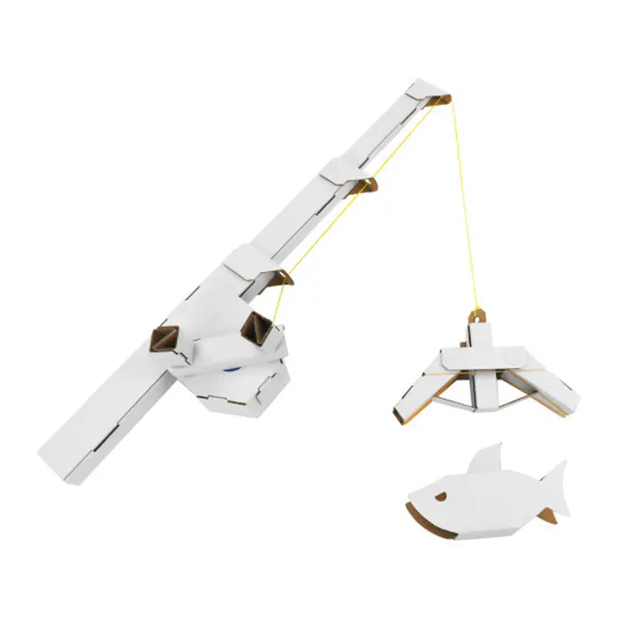 hacomo WOW ダンボールで遊ぼう! 釣りキャッチャー ダンボール工作キット ×1点【送料込み】 #4562201016779