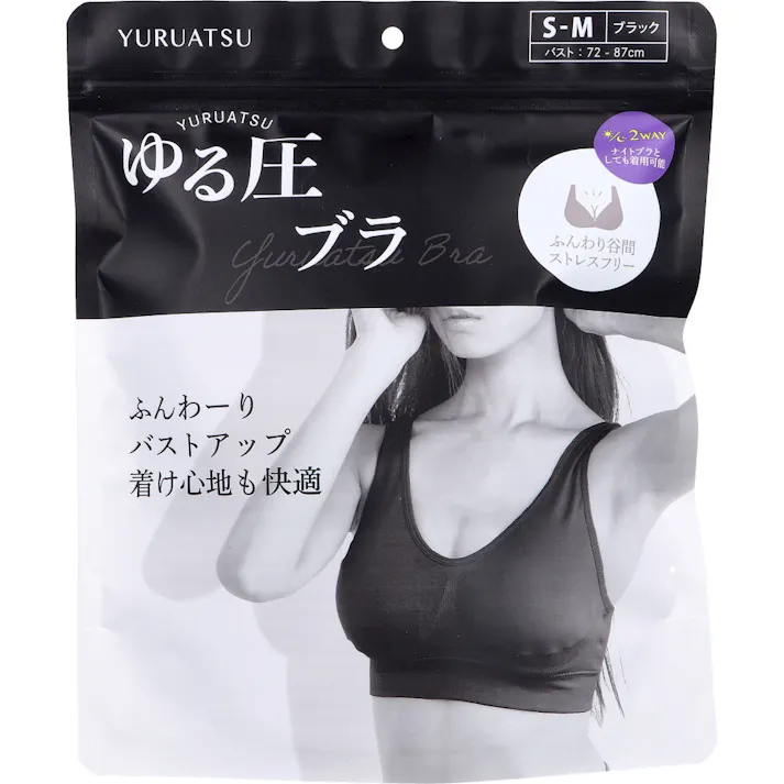 ゆる圧ブラ ブラック S-M 1枚入 ×1点【送料込み】 #4570060538745