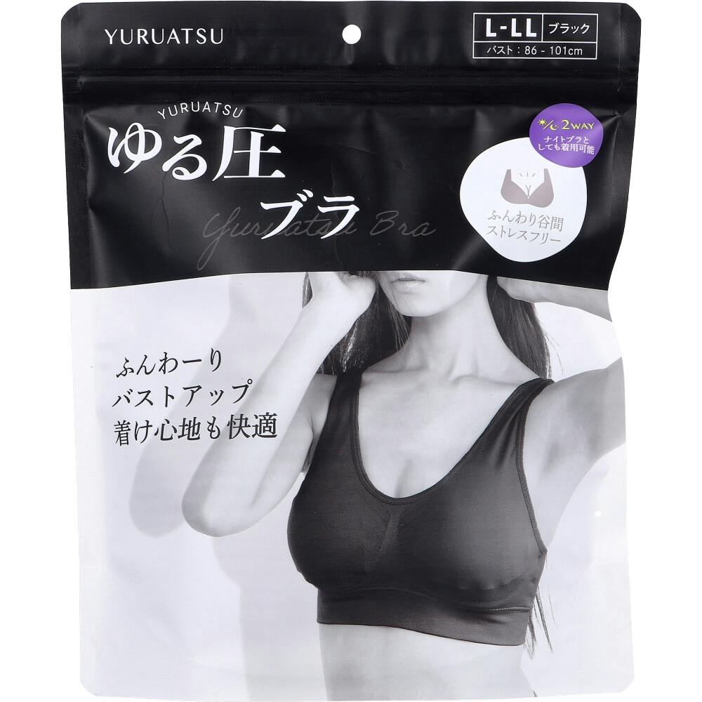 ゆる圧ブラ ブラック L-LL 1枚入 ×1点【送料込み】 ＃4570060538752