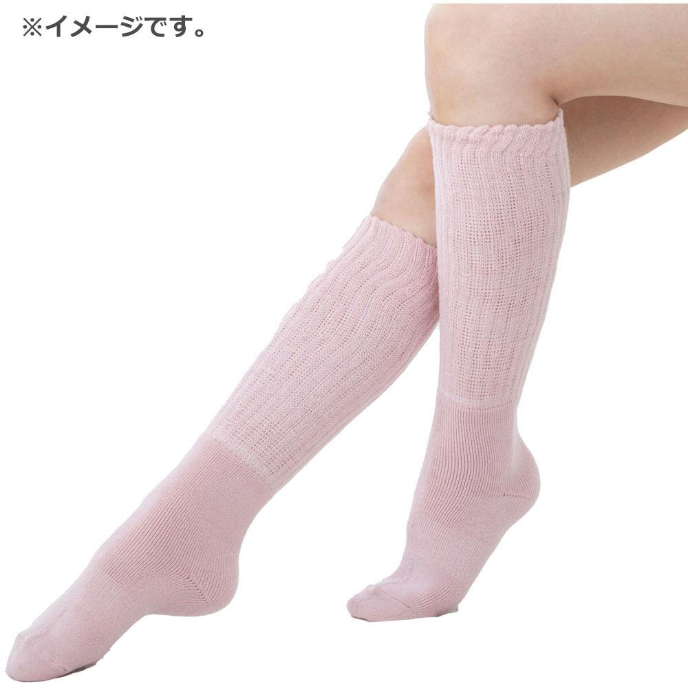 湯たんぽみたいなあったかソックス ピンク 22-25cm ×1点【送料込み