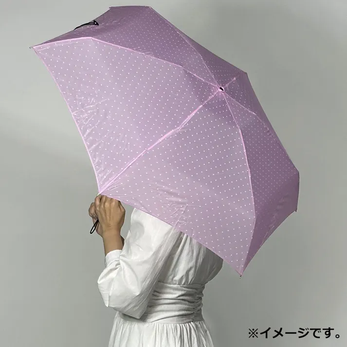 ポケブレラ 極小5段マイクロ 雨晴兼用傘 ドット ピンク ×1点【送料込み】 #4571145769733