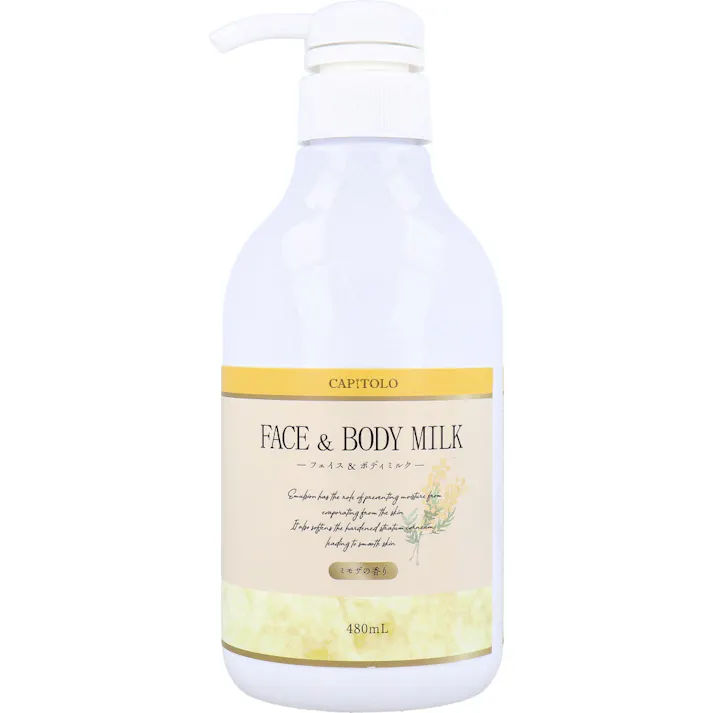 CAPITOLO(カピートロ) フェイス&ボディミルク ミモザの香り 480mL ×1点【送料込み】 #4573512880799