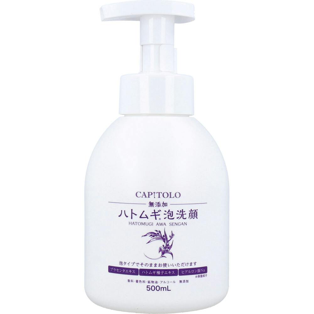 CAPITOLO（カピートロ） ハトムギ 泡洗顔フォーム 500mL ×1点【送料