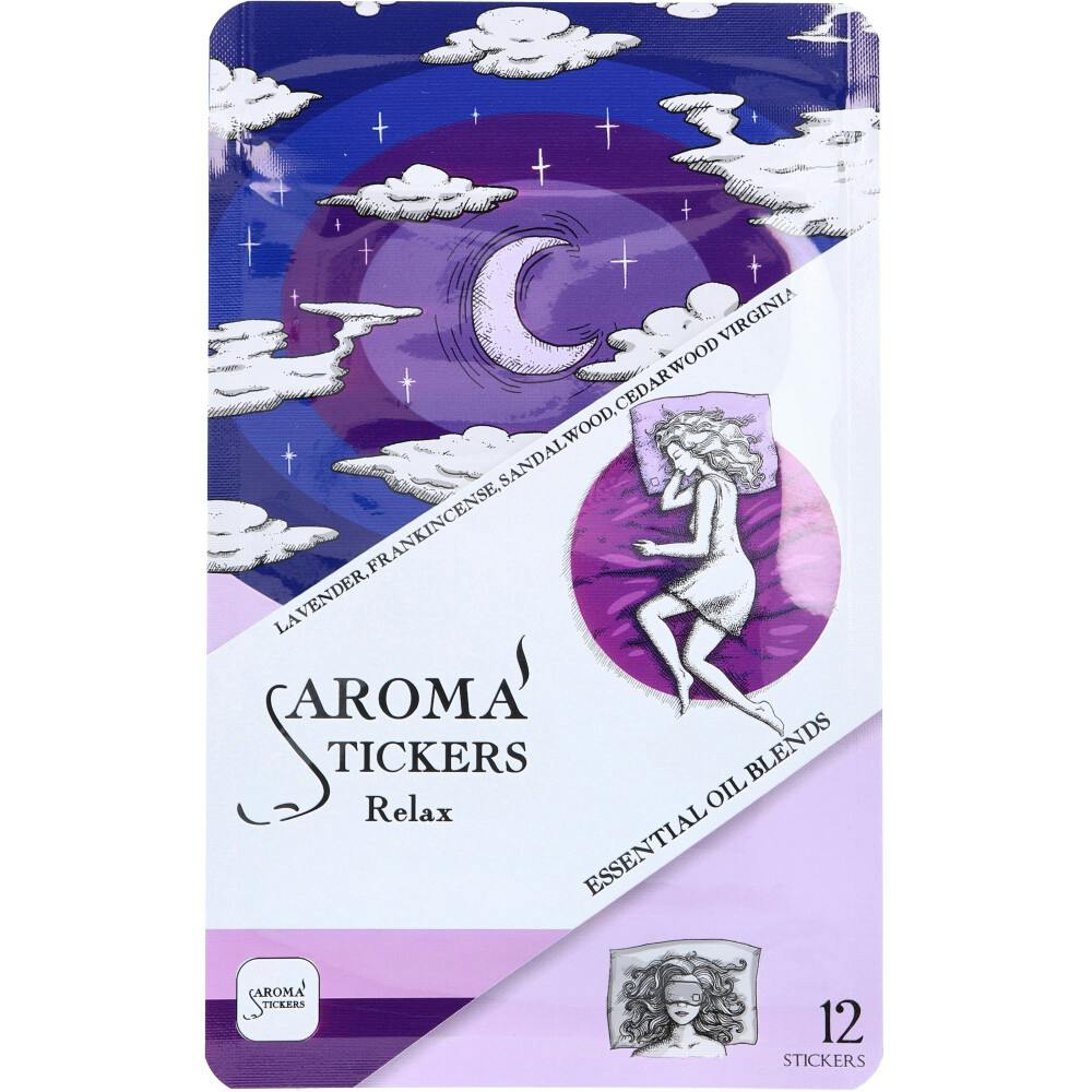 AROMA STICKERS（アロマスティッカーズ） リラックス 12枚入 ×1点【送料込み】 ＃4573522180490