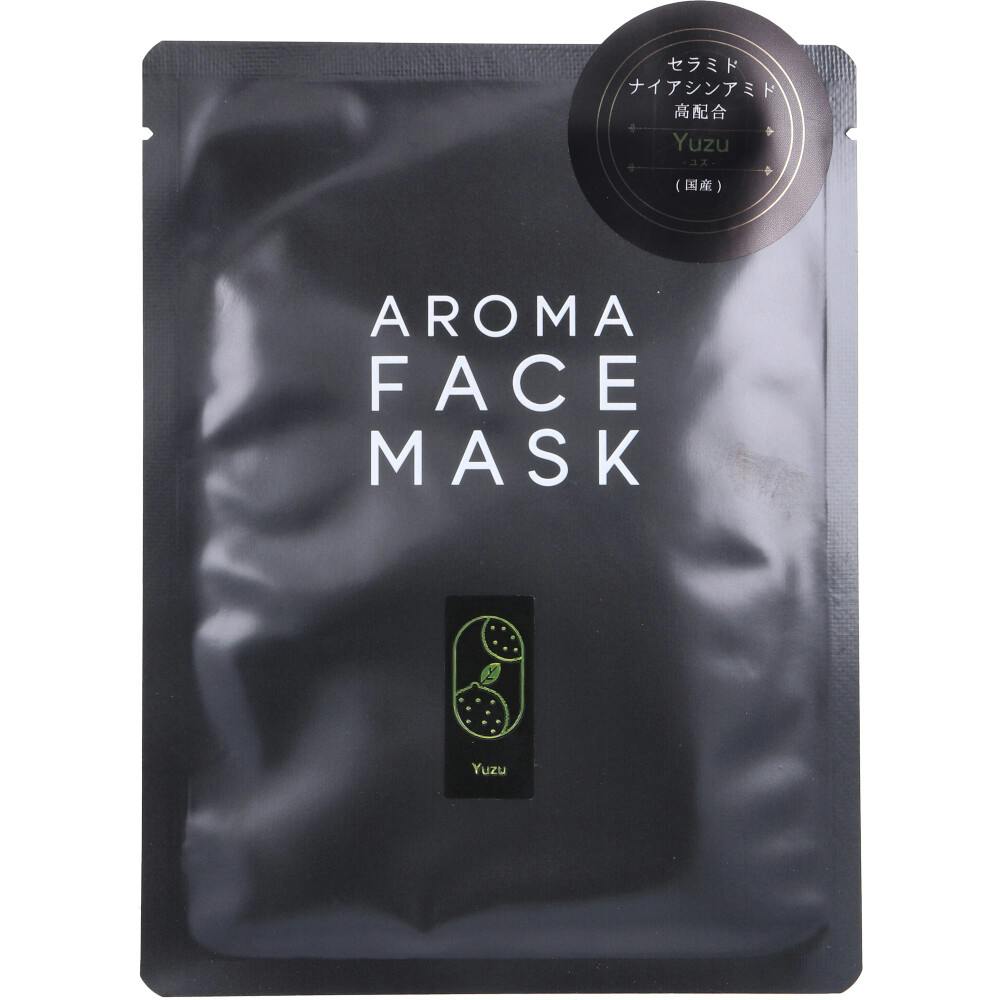 AROMA FACE MASK（アロマフェイスマスク） ゆず 1枚入 ×1点【送料込み】 ＃4573522180513