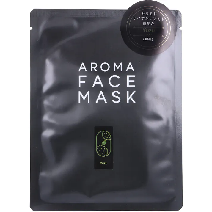 AROMA FACE MASK(アロマフェイスマスク) ゆず 1枚入 ×1点【送料込み】 #4573522180513