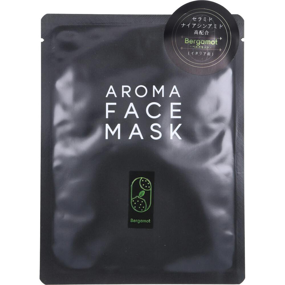 AROMA FACE MASK（アロマフェイスマスク） ベルガモット 1枚入 ×1点【送料込み】 ＃4573522180537