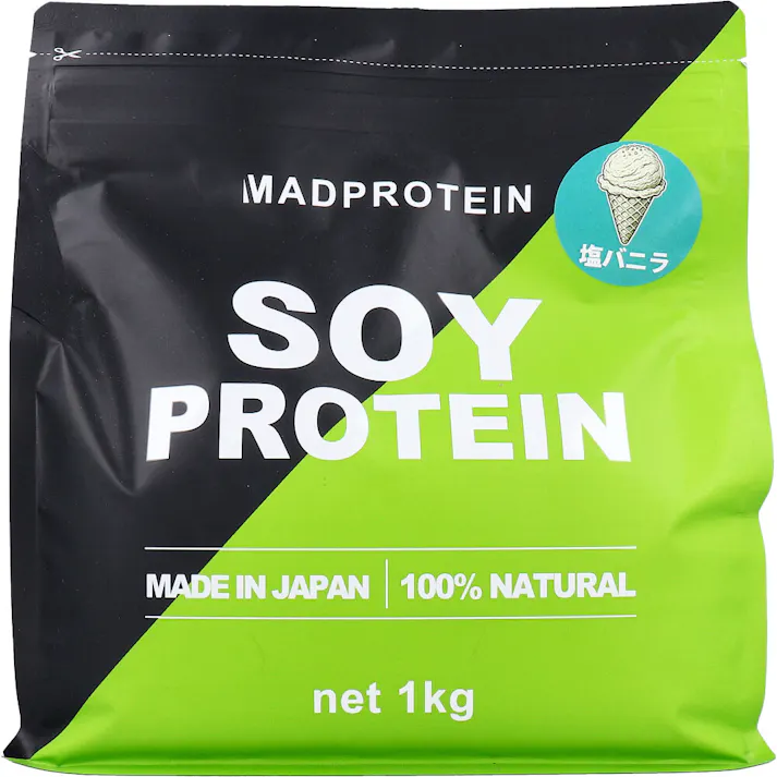 MADPROTEIN ソイプロテイン 塩バニラ 1kg ×1点【送料込み】 #4582713735432