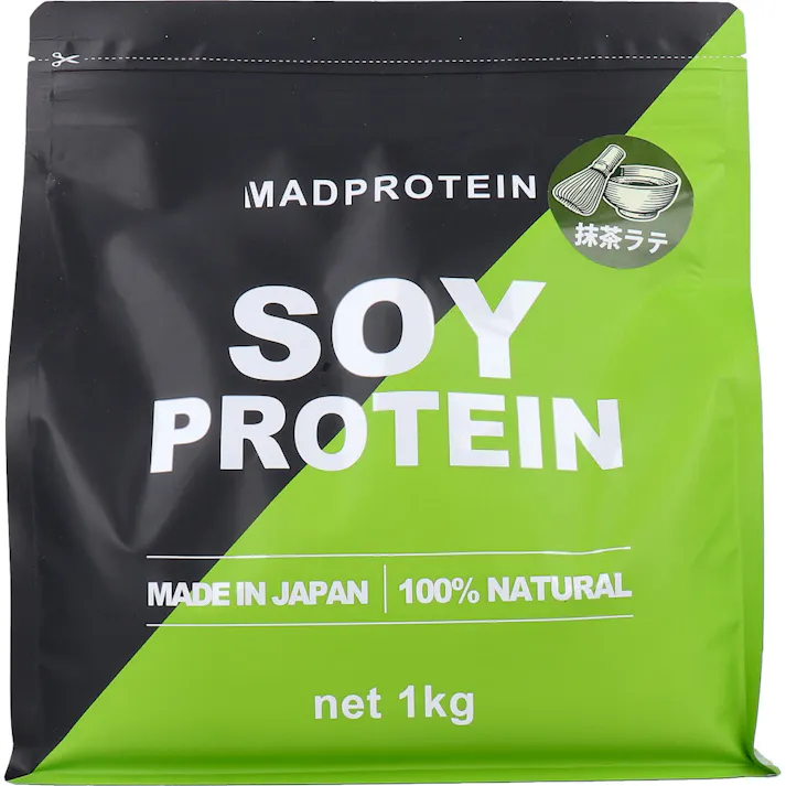 MADPROTEIN ソイプロテイン 抹茶ラテ 1kg ×1点【送料込み】 #4582713735807