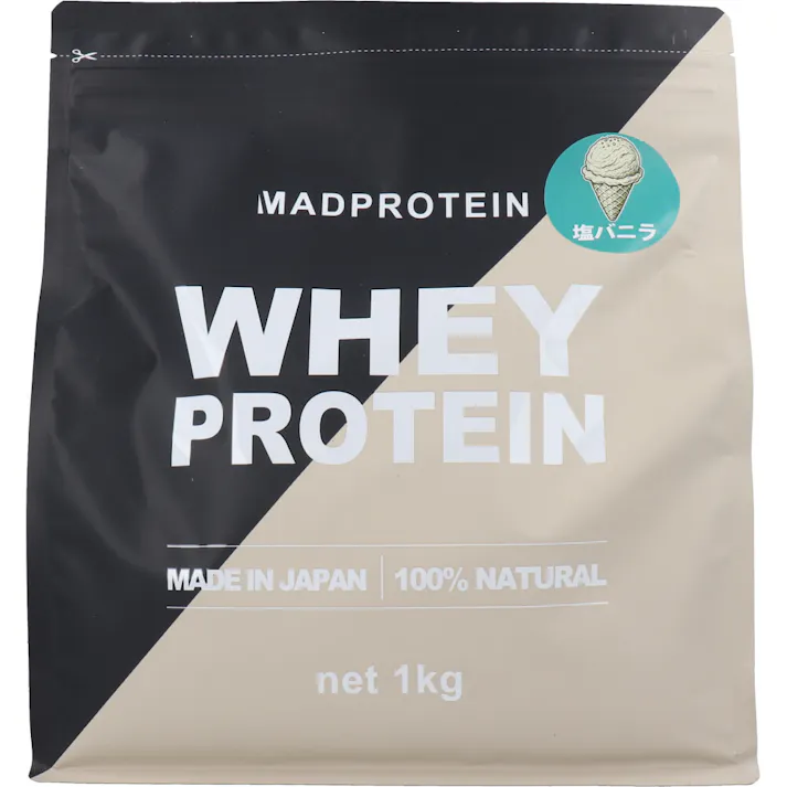 MADPROTEIN ホエイプロテイン 塩バニラ 1kg ×1点【送料込み】 #4582713735876