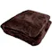 hokotto ふわふわマイクロファイバー ブランケット シングルサイズ 約140×190cm ブラウン ×1点【送料込み】 #4589596694634