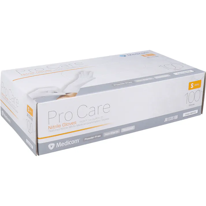 【業務用】プロケア ニトリルグローブ ホワイト Sサイズ 100枚入 ×1点【送料込み】 #4894476027649