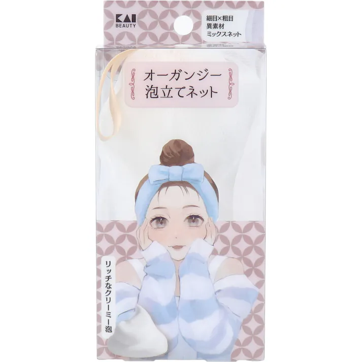 オーガンジー泡立てネット(EMO) KQ-3187 ×1点【送料込み】 #4901601075533