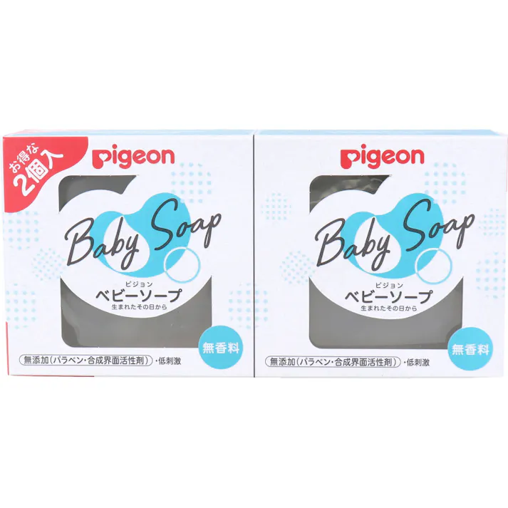 ピジョン ベビーソープ 無香料 90g×2個入 ×1点【送料込み】 #4902508051842