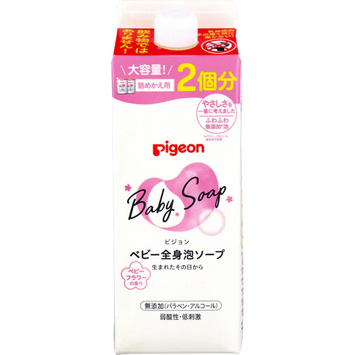 ピジョン ベビー全身泡ソープ ベビーフラワーの香り 詰替用 800mL ×1点【送料込み】 #4902508084475