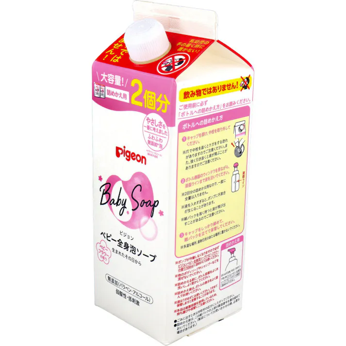 ピジョン ベビー全身泡ソープ ベビーフラワーの香り 詰替用 800mL ×1点【送料込み】 #4902508084475