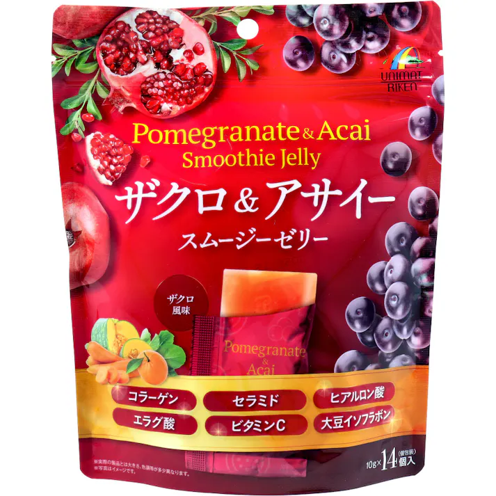 ザクロ&アサイー スムージーゼリー 10g×14個入 ×1点【送料込み】 #4903361672519