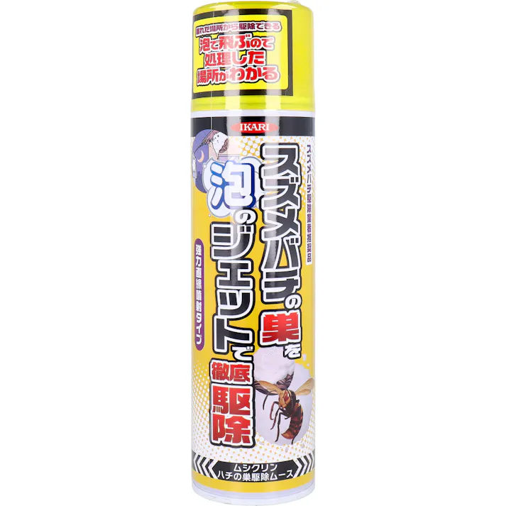 ムシクリン ハチの巣駆除ムース 強力直線噴射タイプ 300mL ×1点【送料込み】 #4906015031588
