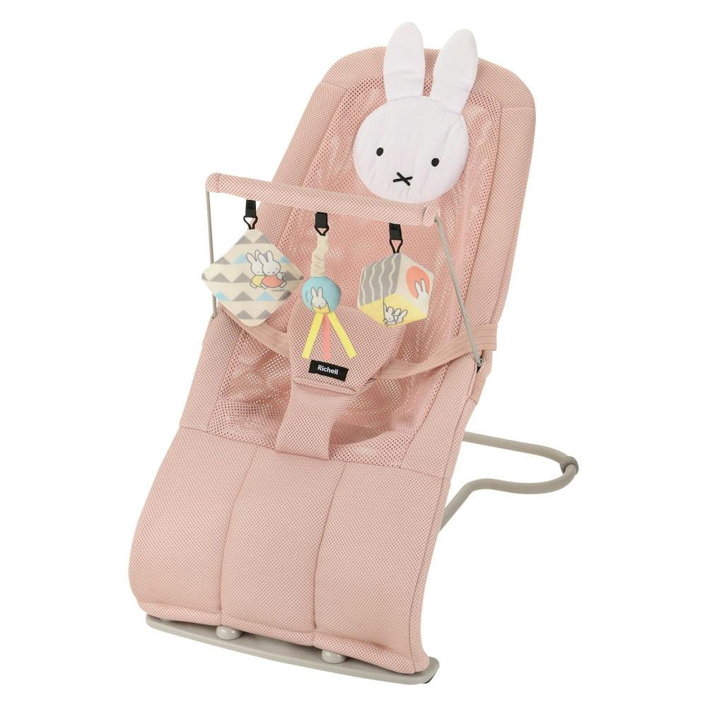 リッチェル ミッフィー バウンシングシート おもちゃ付G ピンクベージュ 1個入 ×1点【送料込み】 ＃4945680204927