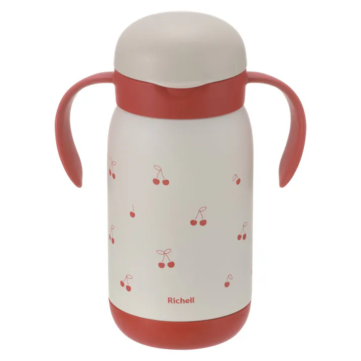 リッチェル トライ もれない保冷ストローマグ 450 レッド ×1点【送料込み】 #4945680206051