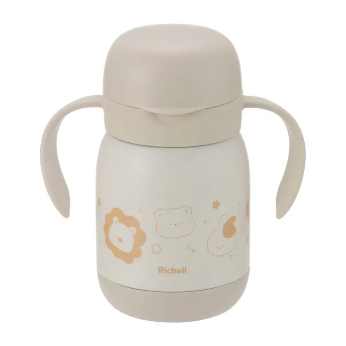 リッチェル トライ のみやすい保冷コップマグ 300 ベージュ ×1点【送料込み】 #4945680206068