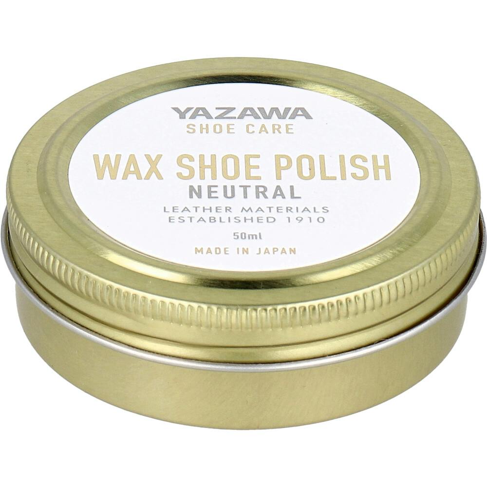 YAZAWA SHOE CARE ワックスシューポリッシュ ニュートラル 50mL ×1点