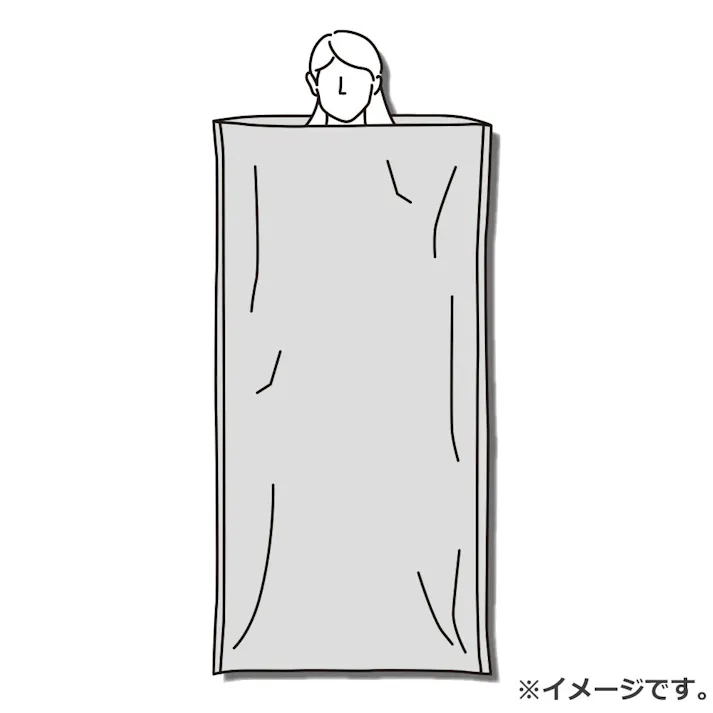 緊急簡易 アルミ寝袋 (静音タイプ) ×1点【送料込み】 #4956810959952