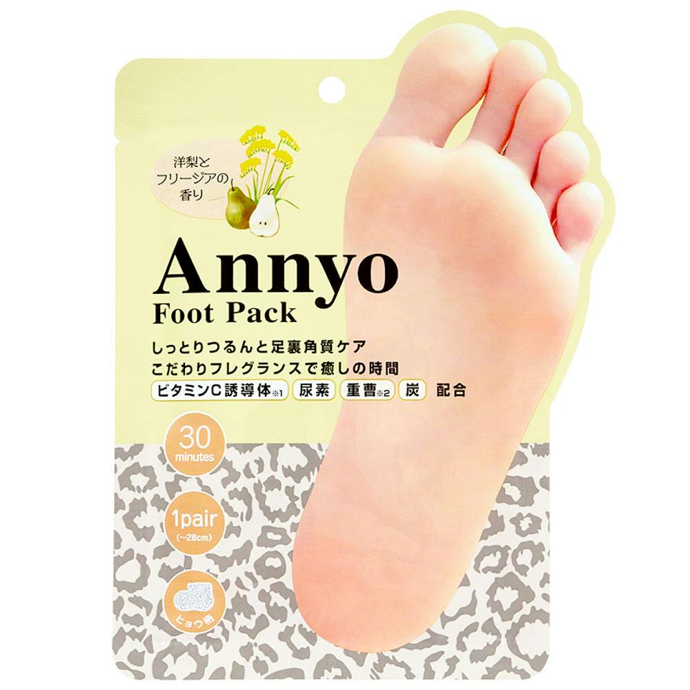Annyo フットパック ヒョウ柄 洋梨とフリージアの香り 20mL×2 （1回分