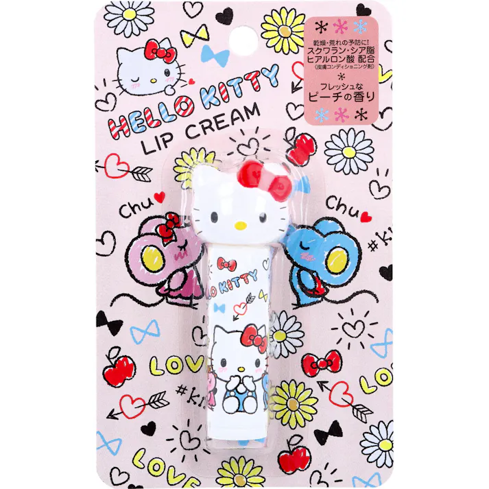 ハローキティ ダイカットリップクリーム フレッシュなピーチの香り 4g ×1点【送料込み】 #4966680248735