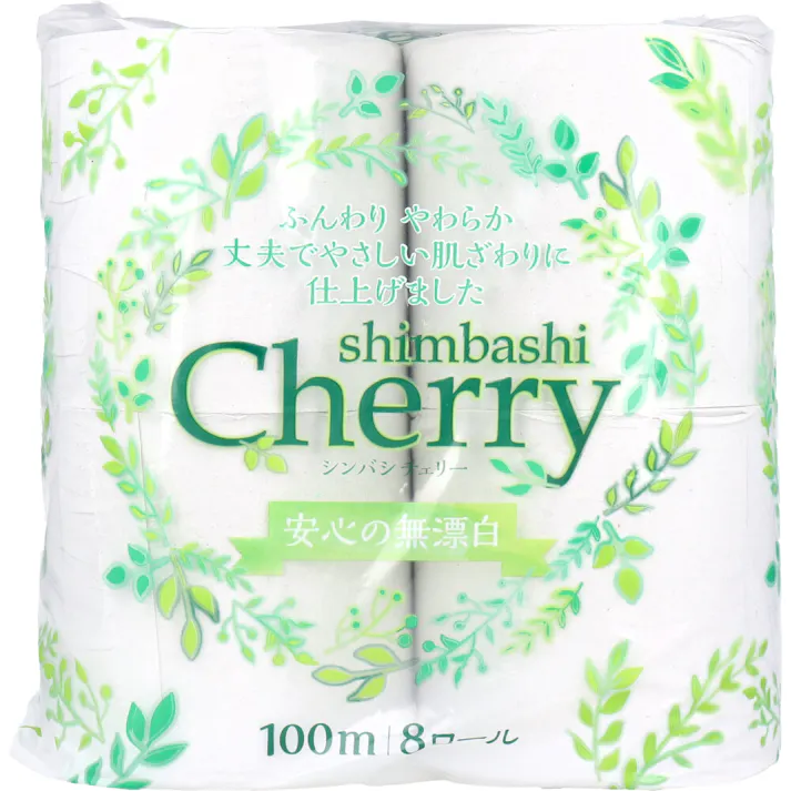 トイレットペーパー シンバシチェリー シングル 100m×8ロール入 ×1点【送料込み】 #4967855044183