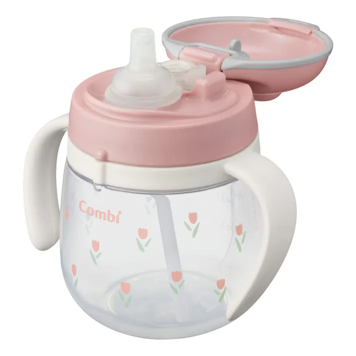 ラクマグ はじめてストロー 240 Q チューリップ(PI) 240mL ×1点【送料込み】 #4972990196338