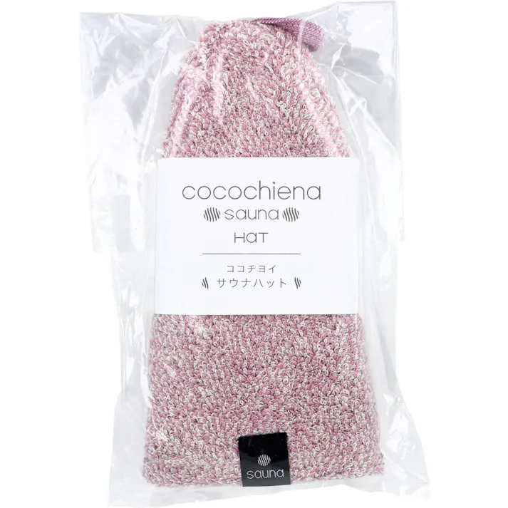 cocochiena(ココチエナ) サウナハット 約24×34cm ピンク 1枚入 ×1点【送料込み】 #4975942439750