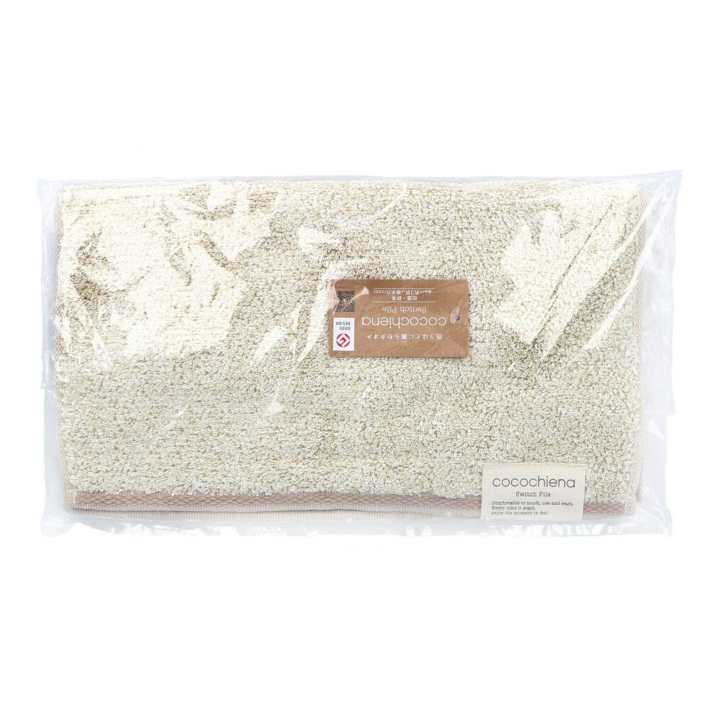 cocochiena2（ココチエナ2） フェイスタオル 約34×80cm アイボリー CE7021 1枚入 ×1点【送料込み】 ＃4975942443184