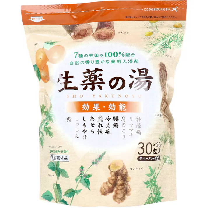 薬用入浴剤 生薬の湯 ティーバッグ式 20g×30包入 ×1点【送料込み】 #4976074852233