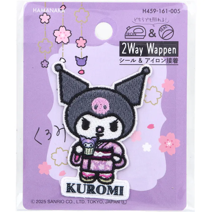 2way刺しゅうワッペン サンリオ 日本のお祭り クロミ カップケーキ 1枚入 ×1点【送料込み】 #4977444267602