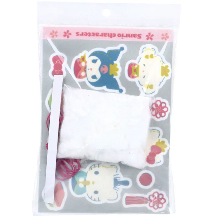 プリント済みフェルトで作る サンリオキャラクターズのつるし雛 1セット ×1点【送料込み】 #4977444267626