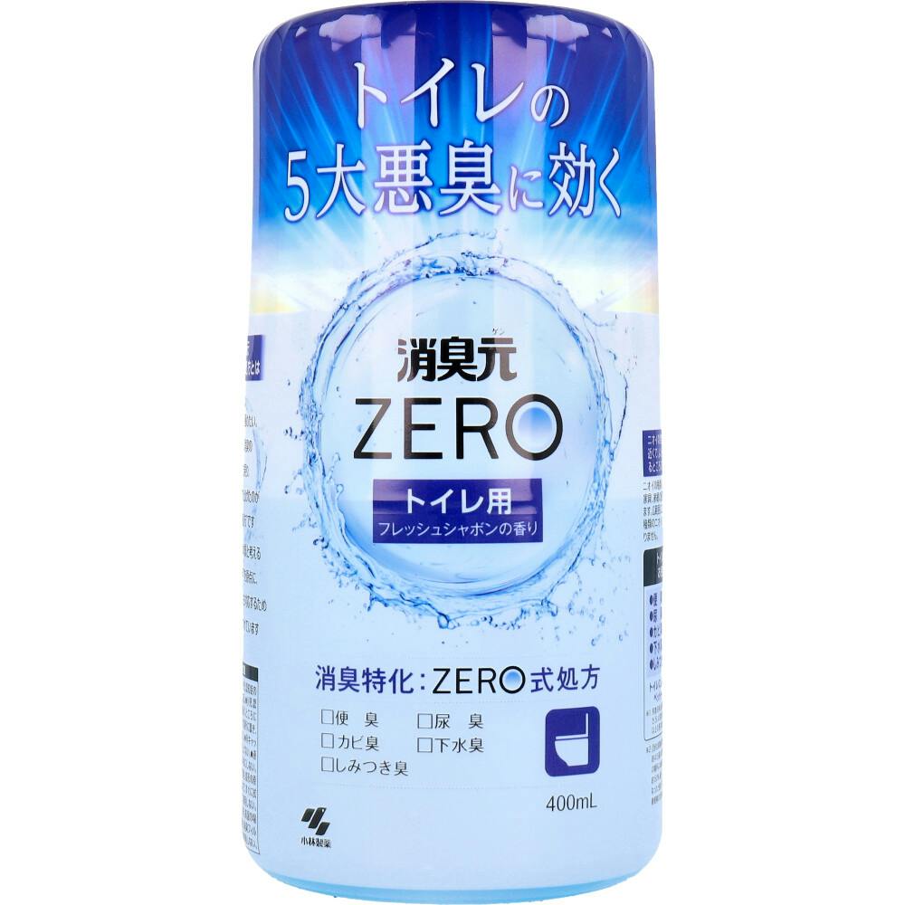 消臭元 ZERO（ゼロ） トイレ用 フレッシュシャボンの香り 400mL ×1点【送料込み】 ＃4987072099612