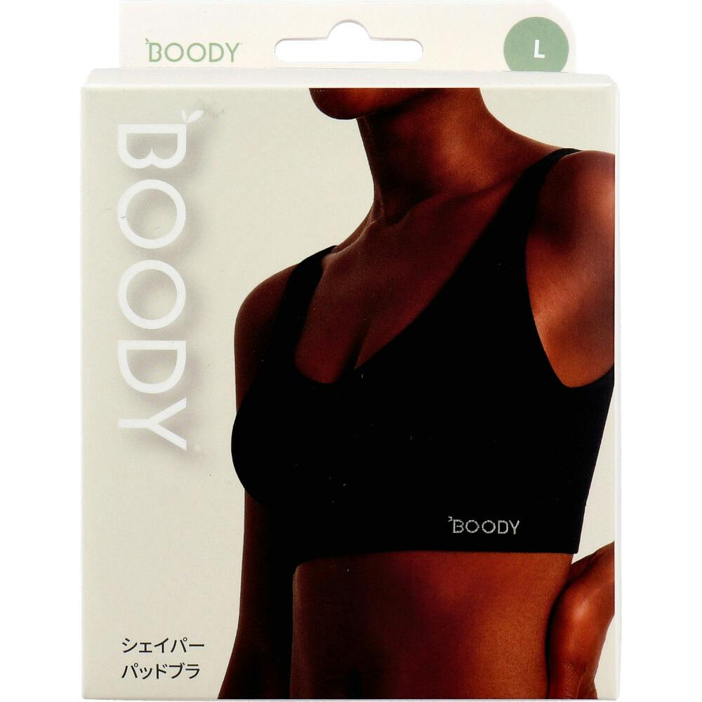 BOODY シェイパー パッドブラ ブラック Lサイズ 1枚入 ×1点【送料込み】 ＃9351383086664