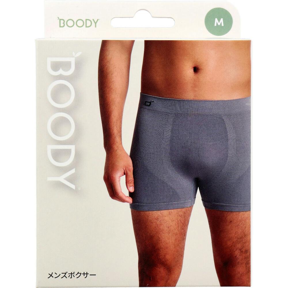 BOODY メンズ ボクサー チャコール Mサイズ 1枚入 ×1点【送料込み】 ＃9351383086725