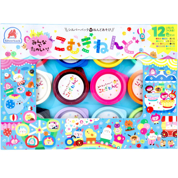 みんなでたのしい! こむぎねんど 12色セット ×1点【送料込み】 #9784861487316
