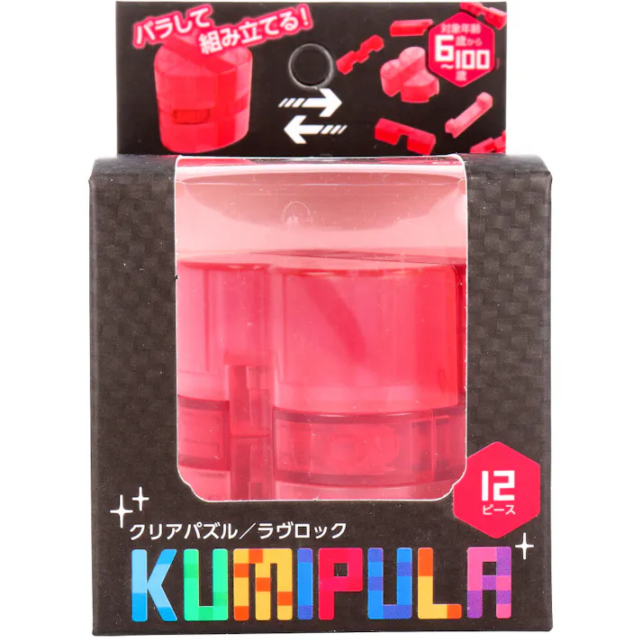 KUMIPULA(クミプラ) クリアパズル ラヴロック 12ピース ×1点【送料込み】 #9784861489426