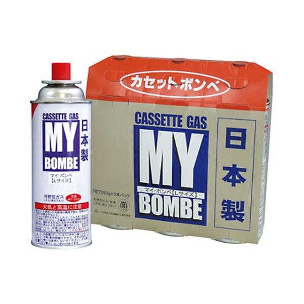 3本×16箱入/ケース】ガスボンベ マイボンベ L 250g 3本パック ニチネン