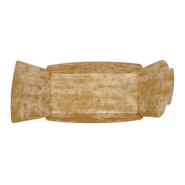 【50個×8袋入/ケース】軽食容器 つつみ箱 竹皮柄 PPL-1 ペーパークラフト