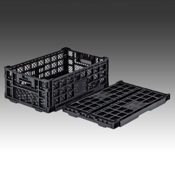 【5袋入/ケース】青果什器 オリコン EP42A-B ブラック 三甲