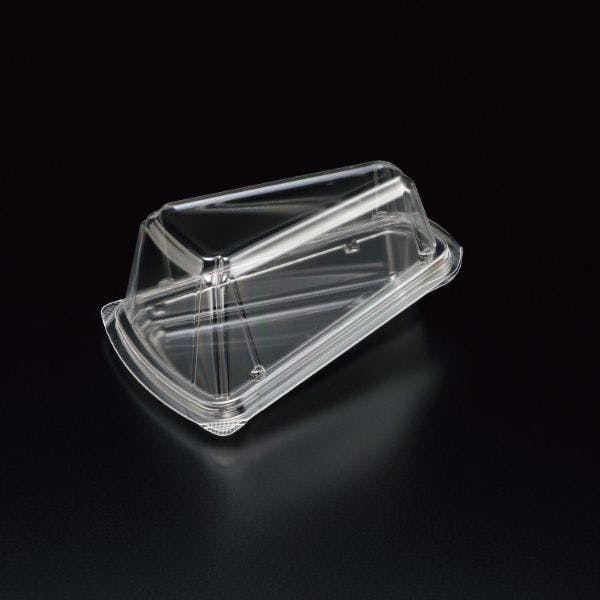 【50個×20袋入/ケース】ケーキトレー ユニコン LS-DL1 透明 スミ