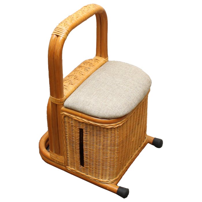 つかまり立ち 収納ステッキ 立ち上がりステッキ 杖 軽量 籐 手すり つかまり立ち 介護用品 手すり 籐家具 楽 持ち運び