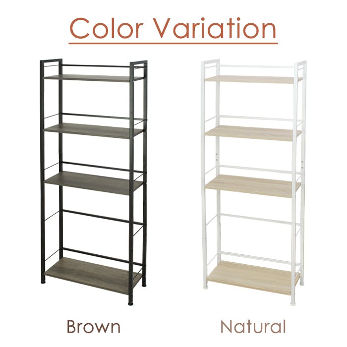 オープンラック 本棚 ラック 収納 木製 スチールラック 収納棚 フリー